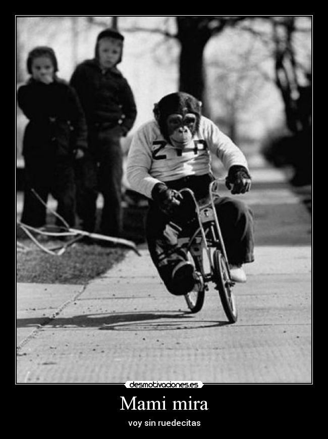 Mami mira - voy sin ruedecitas