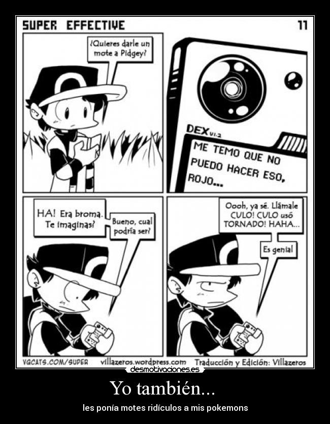 carteles tambien motes ridiculos pokemons desmotivaciones