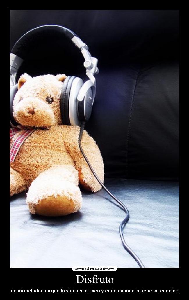 carteles disfruto melodia vida musica momento cancion desmotivaciones