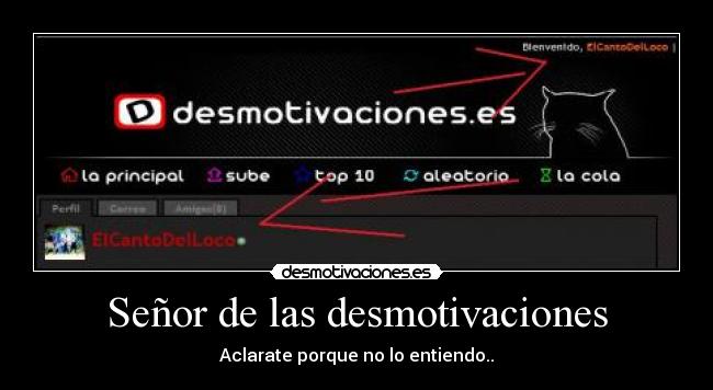 Señor de las desmotivaciones - 
