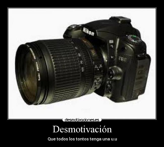 Desmotivación - Que todos los tontos tenga una u.u