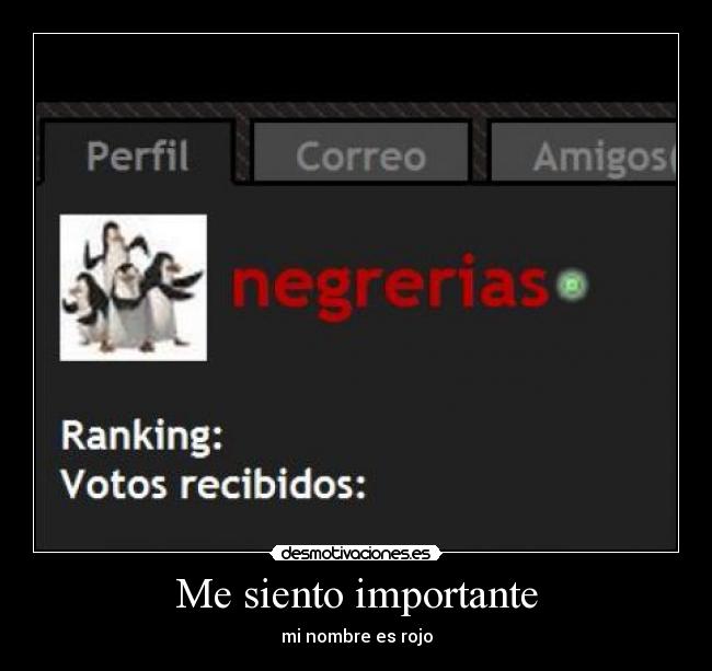 Me siento importante -