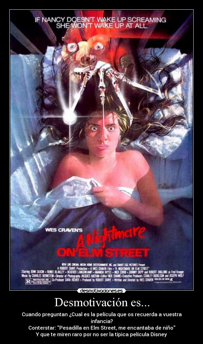 carteles pesadilla elm street desmotivaciones