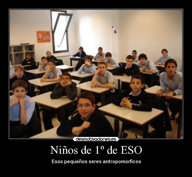 Niños de 1º de ESO -