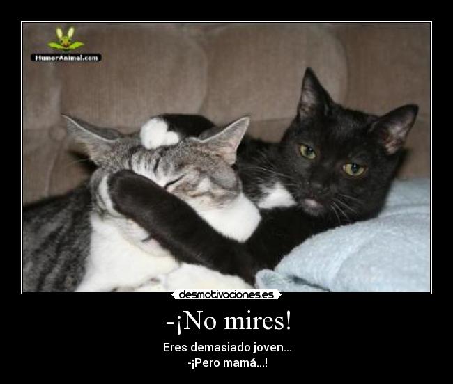 -¡No mires! -