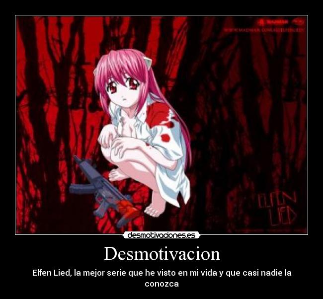 Desmotivacion - Elfen Lied, la mejor serie que he visto en mi vida y que casi nadie la conozca