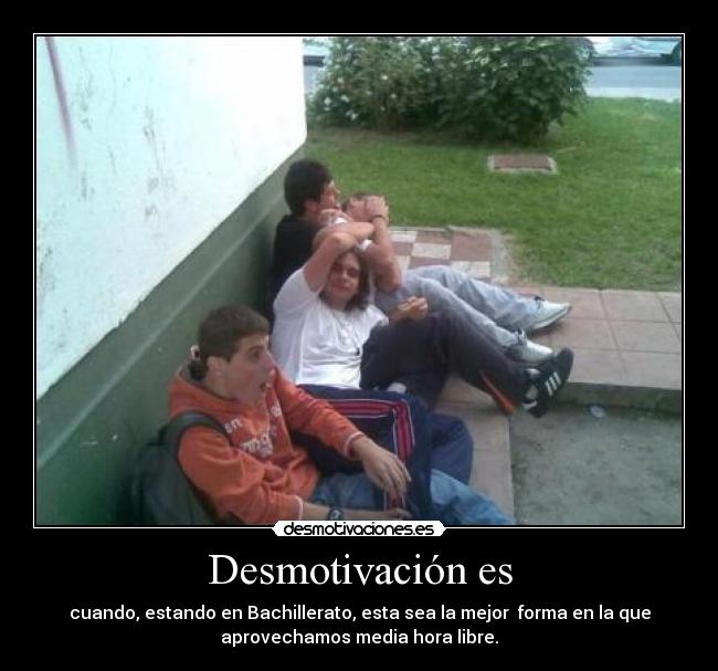 Desmotivación es -