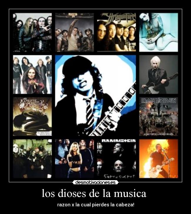 los dioses de la musica -