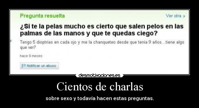 Cientos de charlas -
