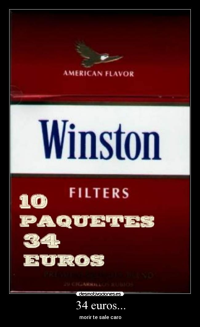 34 euros... - morir te sale caro