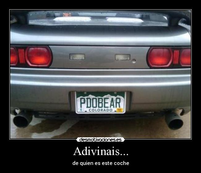 Adivinais... - de quien es este coche