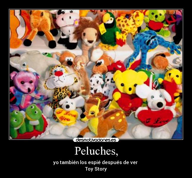 Peluches, - 