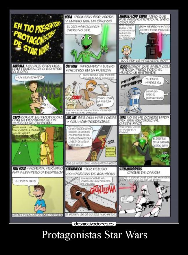 Protagonistas Star Wars - 