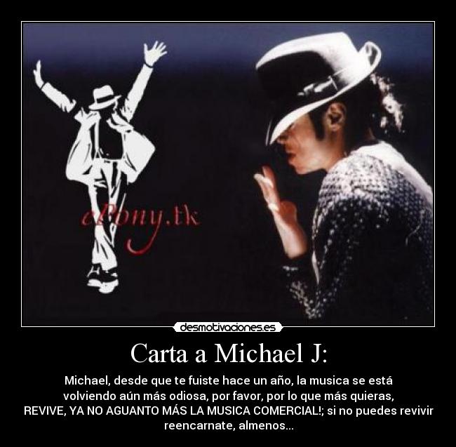 Carta a Michael J: -