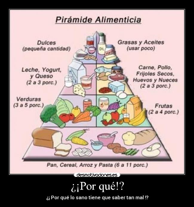 ¿¡Por qué!? - ¿¡ Por qué lo sano tiene que saber tan mal !?