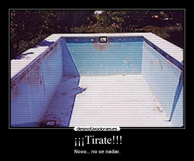 carteles piscina vacia desmotivaciones