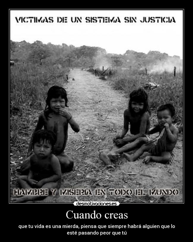 carteles vida pobreza desmotivaciones