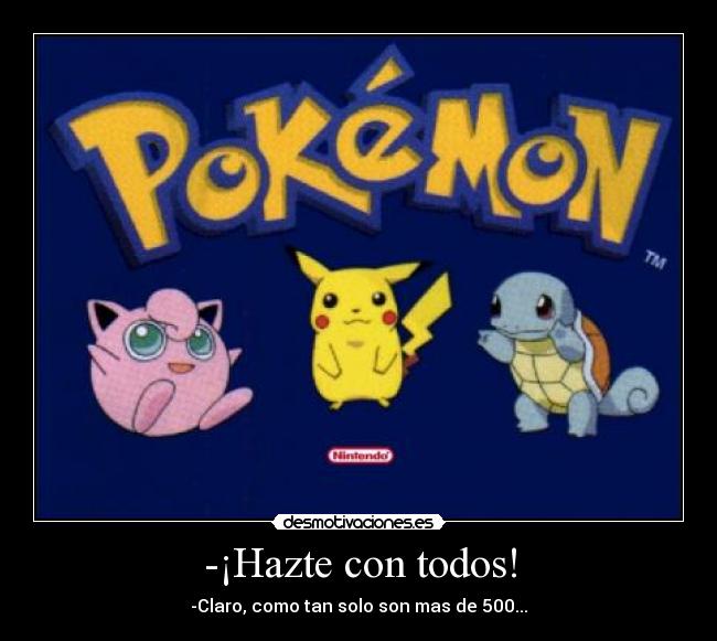 carteles pokemon desmotivaciones