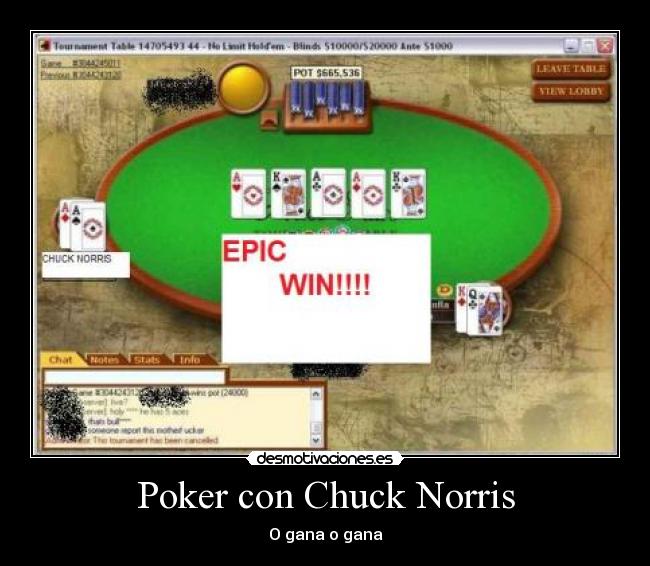 Poker con Chuck Norris - 