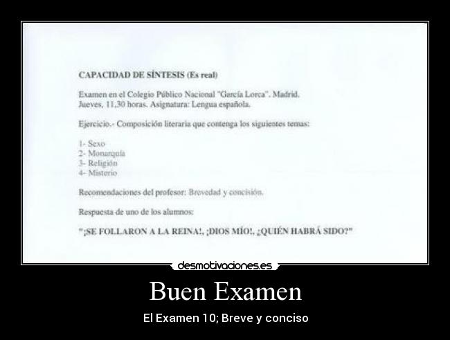 Buen Examen -