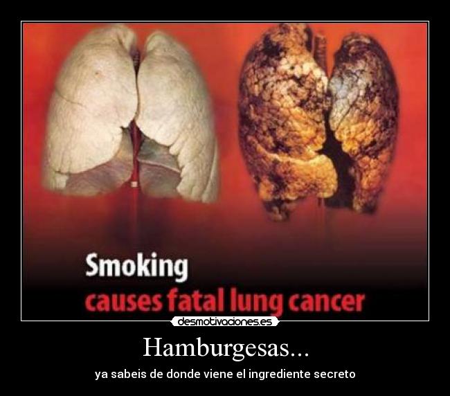 Hamburgesas... - ya sabeis de donde viene el ingrediente secreto