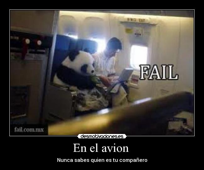En el avion - Nunca sabes quien es tu compañero