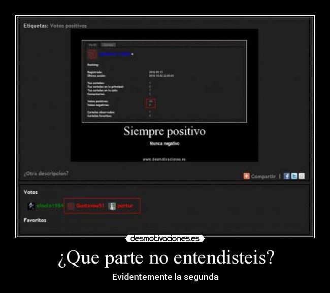 carteles votos positivos cartel del cartel desmotivaciones