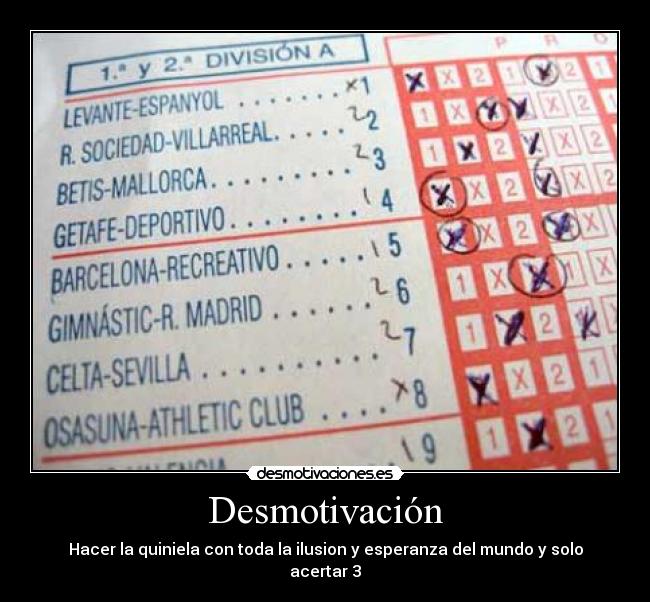 carteles quiniela desmotivaciones