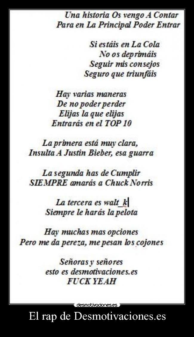 El rap de Desmotivaciones.es - 