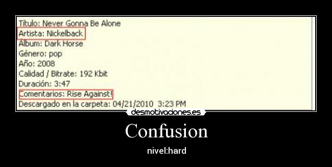 Confusion - nivel:hard