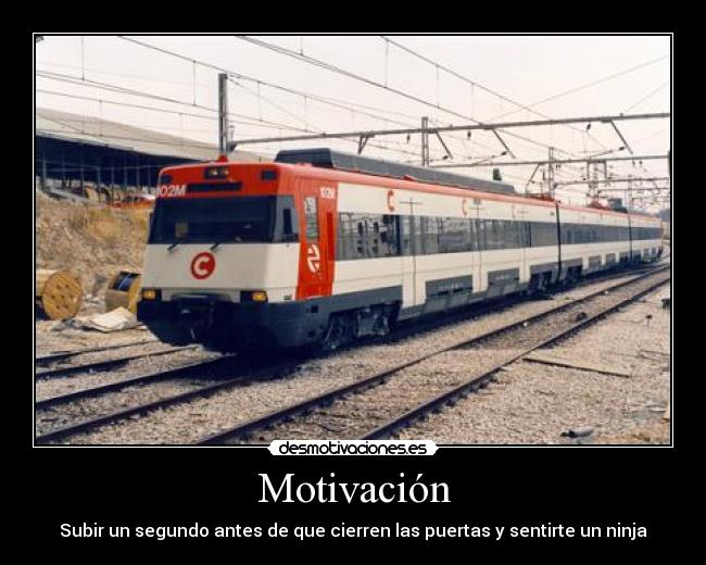 carteles trenes renfe ninja desmotivaciones