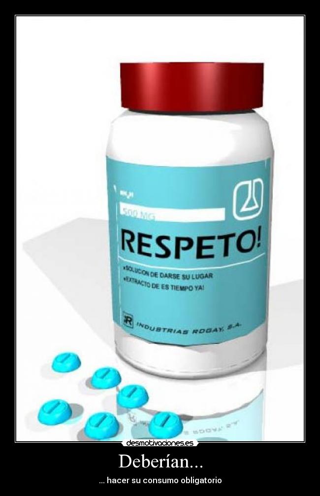 Deberían... - ... hacer su consumo obligatorio