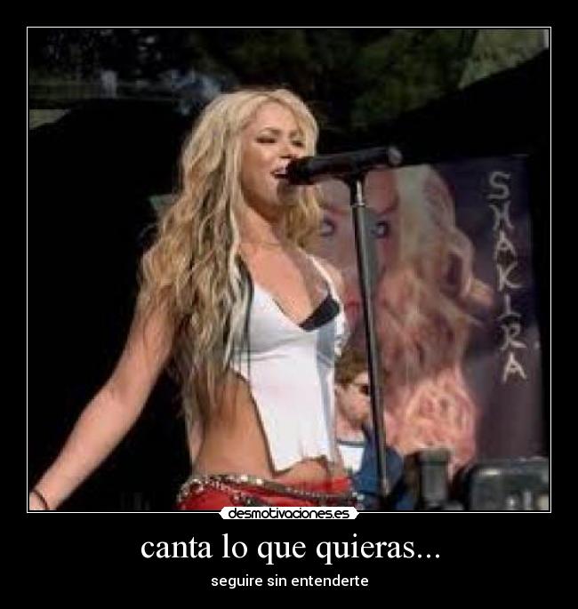 canta lo que quieras... -