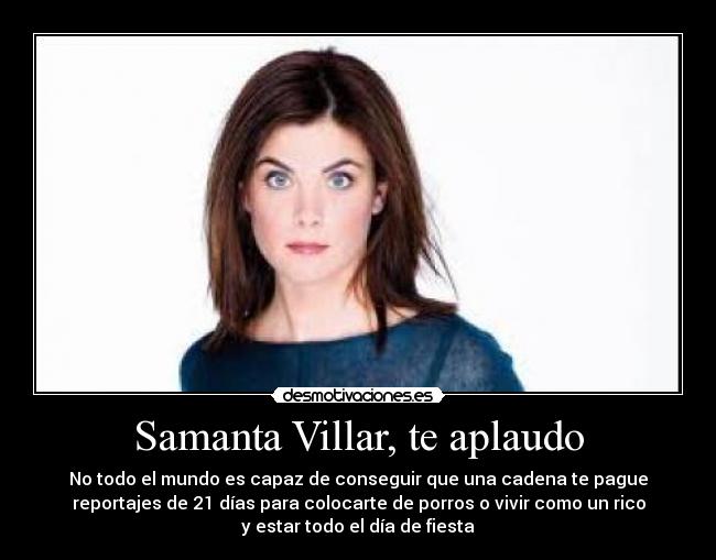 Samanta Villar, te aplaudo - 