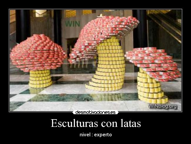 Esculturas con latas - 