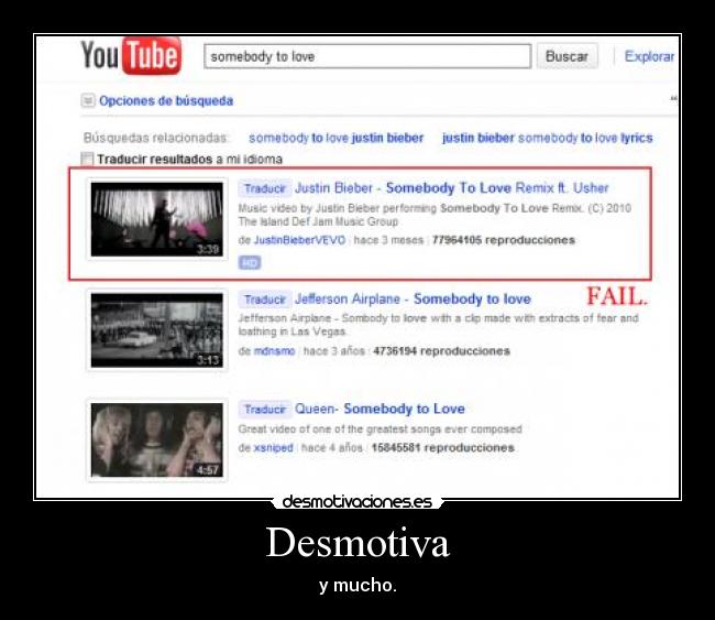 Desmotiva - y mucho.