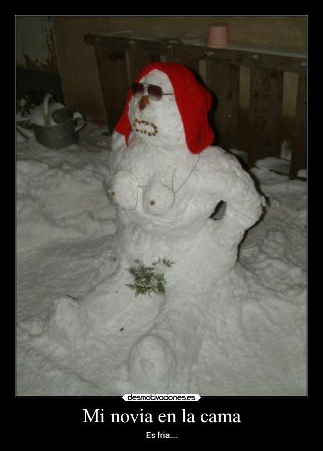 Mi novia en la cama -