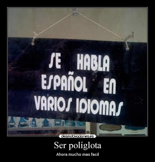Ser políglota - 