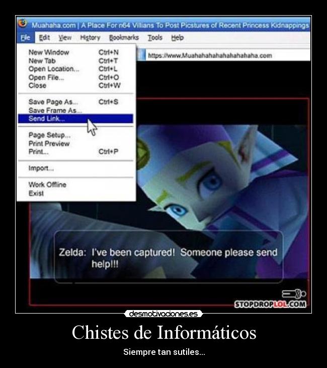 Chistes de Informáticos - Siempre tan sutiles...