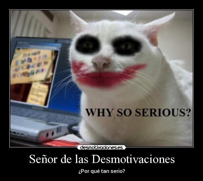 Señor de las Desmotivaciones - ¿Por qué tan serio?