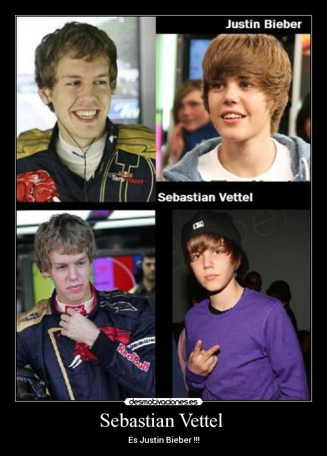 Sebastian Vettel - Es Justin Bieber !!!