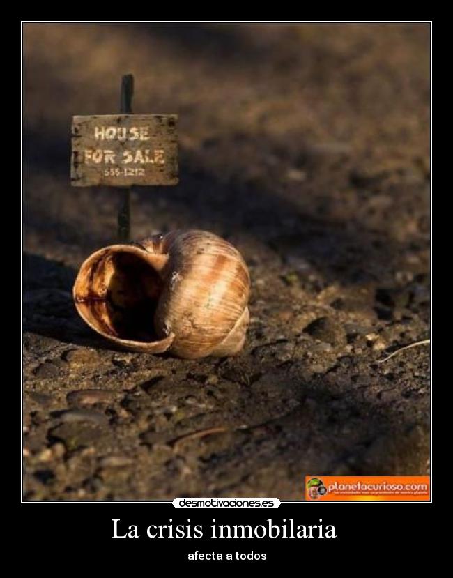 La crisis inmobilaria -