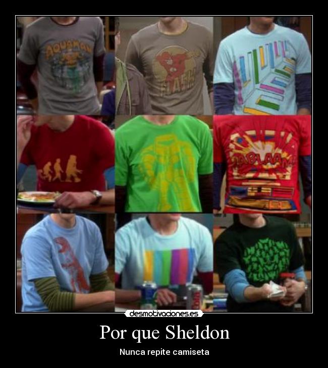 Por que Sheldon - Nunca repite camiseta