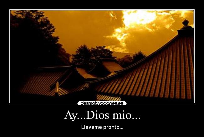 carteles dios mio llevame pronto desmotivaciones