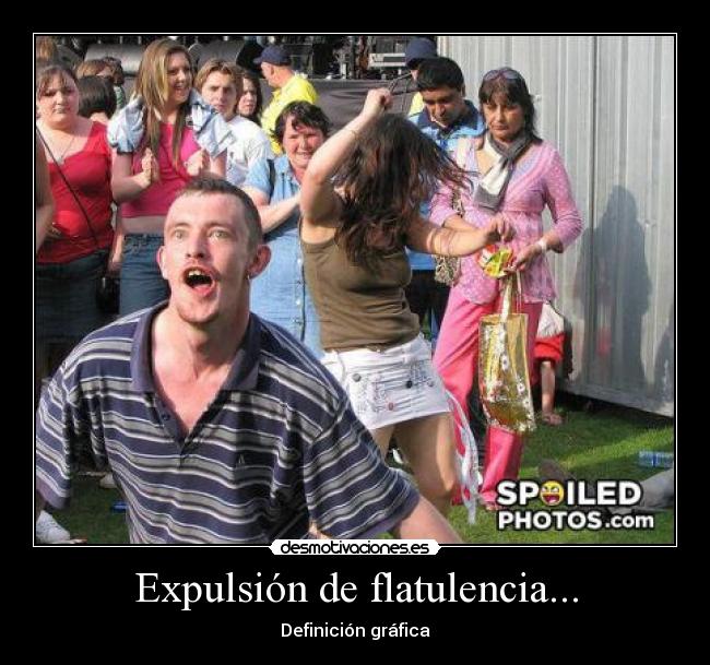 Expulsión de flatulencia... - Definición gráfica