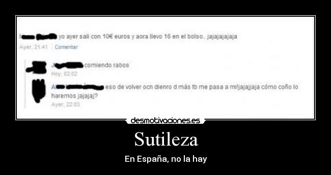 Sutileza - En España, no la hay