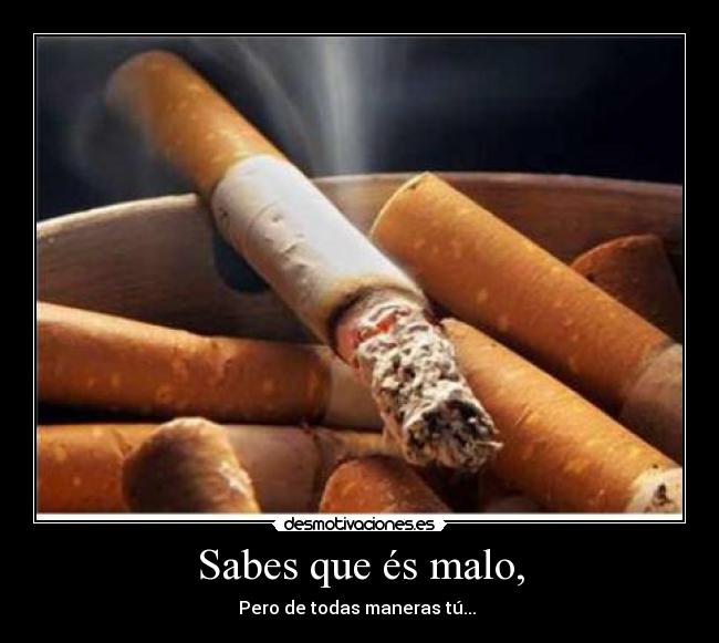 Sabes que és malo, - 