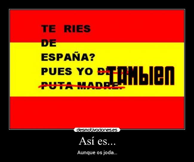 carteles joder espana suda putos fachas mierda joderos desmotivaciones