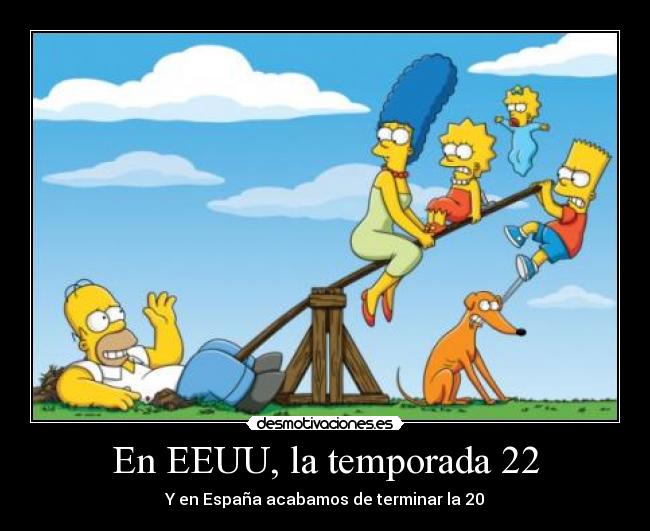 carteles los simpsons estados unidos espana temporada desmotivaciones