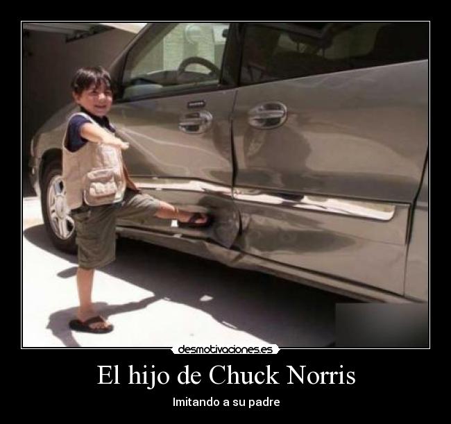 El hijo de Chuck Norris - Imitando a su padre